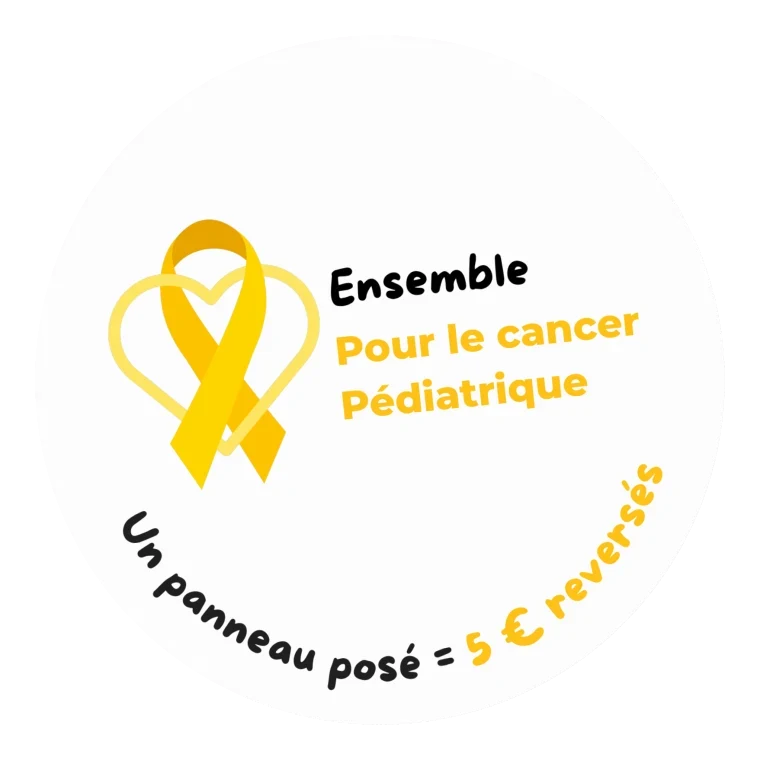 Sticker : un panneau posé = 5 € reversés pour le cancer pédiatrique