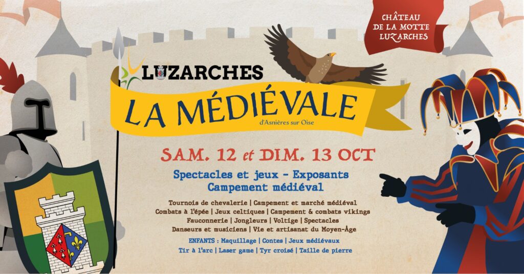 Affiche de la fête médiévale de Luzarches.