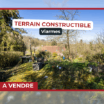 Terrain constructible à vendre à Viarmes.